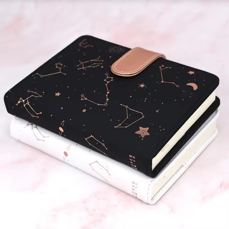 Travelers Pu Hardcover Printing Design Executive Leather Mini Notebook