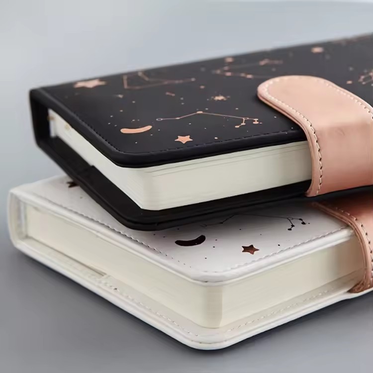 Travelers Pu Hardcover Printing Design Executive Leather Mini Notebook