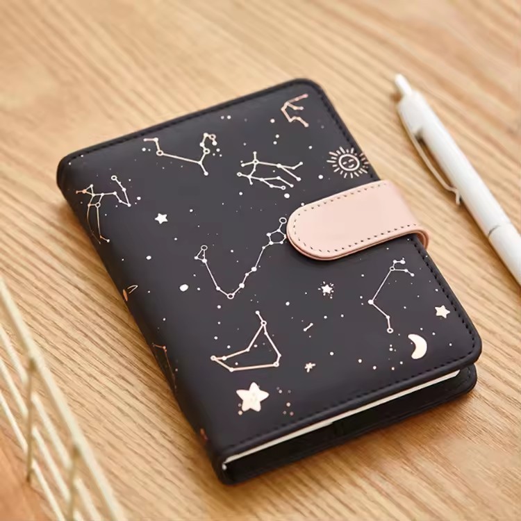 Travelers Pu Hardcover Printing Design Executive Leather Mini Notebook