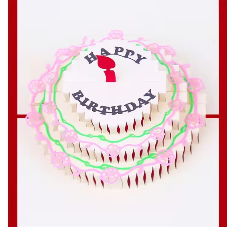 3D Wholesale Luxury Birthday Greeting Cards