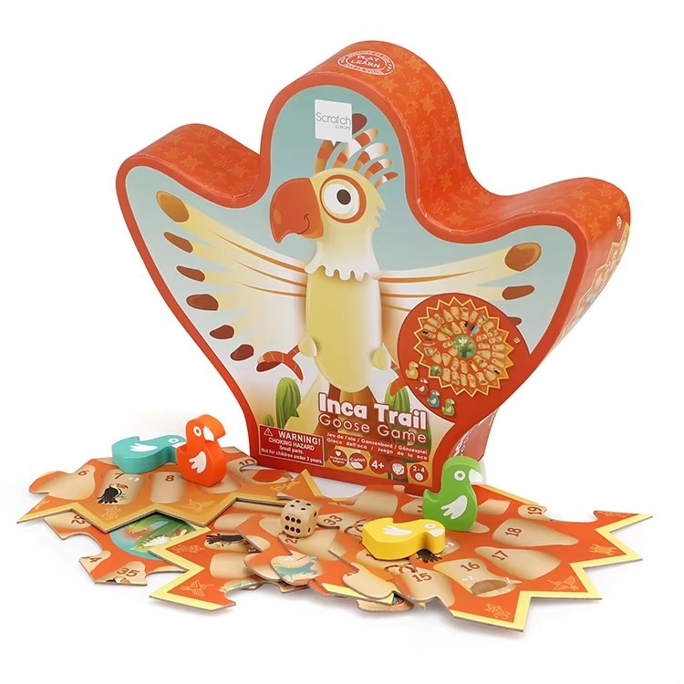 Unique Shaped Coloring Learning Cognitive Puzzle In Character Box For Toddlers