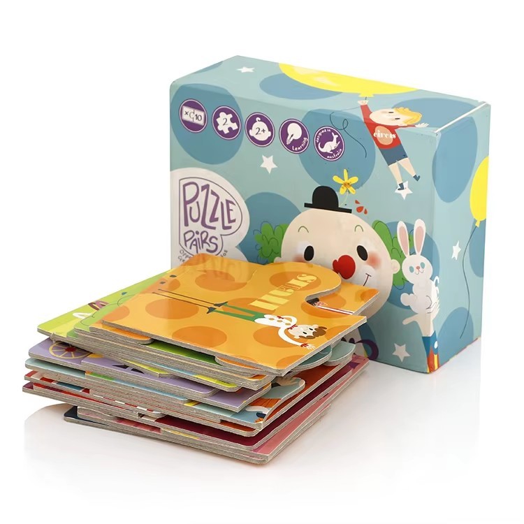 Personalized Custom Soy-Based Ink Cardboard Paper Craft 3X3 9Pcs Block Educational Puzzle Cube - 副本