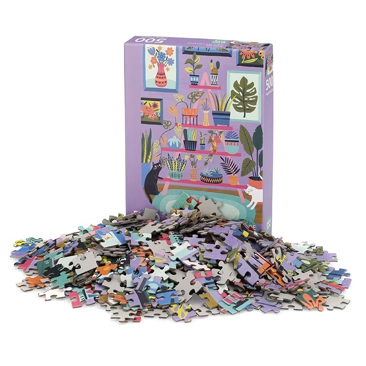 Eco Friendly Paper Puzzles 500 1000 Pieces Jigsaw Puzzle For Adult