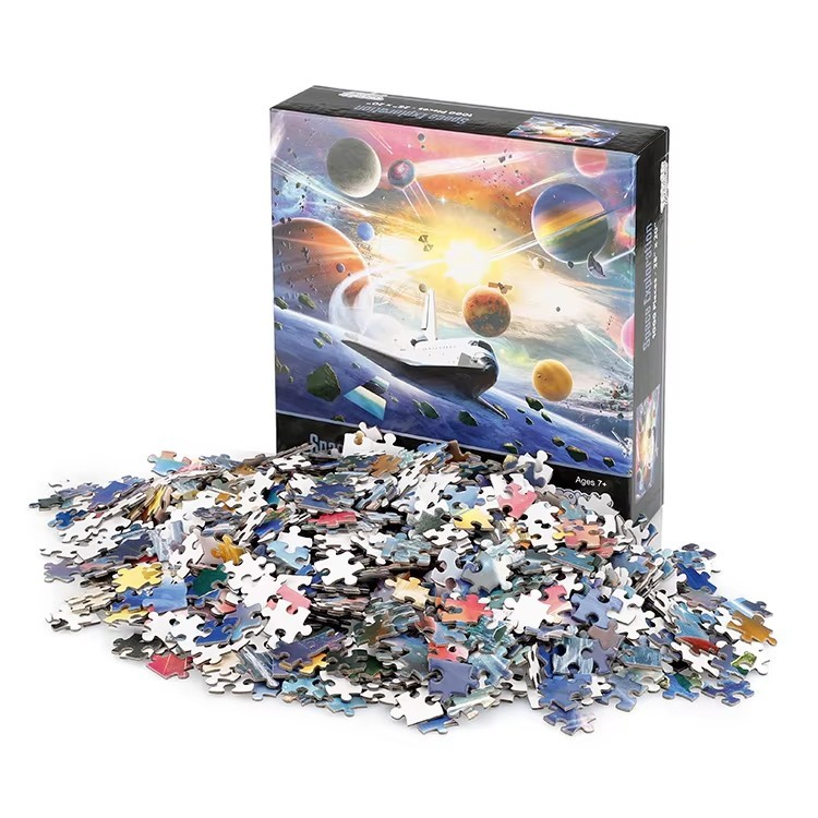 Eco Friendly Paper Puzzles 500 1000 Pieces Jigsaw Puzzle For Adult