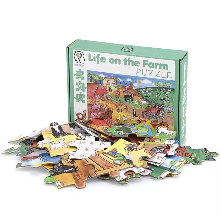 Children 12 24 36 48 96 100 Pieces Jigsaw Kids Printable Personalized Puzzle