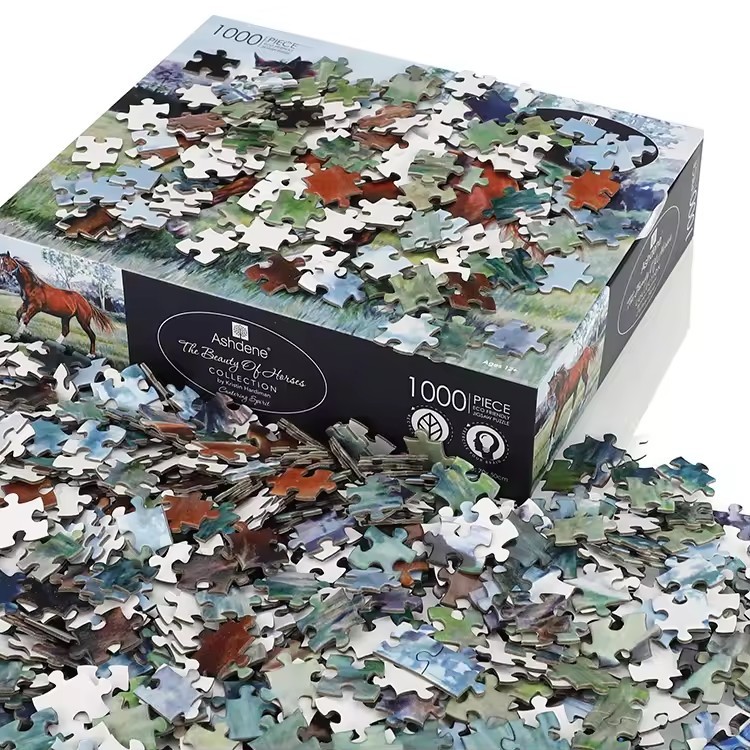 Packaging Box Cardboard 1000 Pieces Animal Puzzle Toys For Jigsaw Puzzle Adult