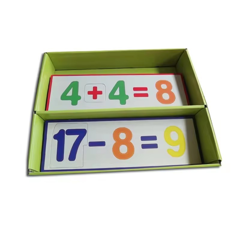 paper match number learning educational math teaching puzzles games for children