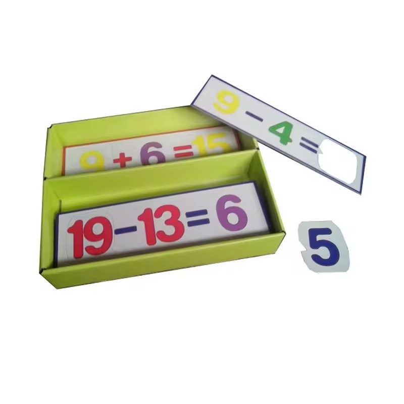 paper match number learning educational math teaching puzzles games for children