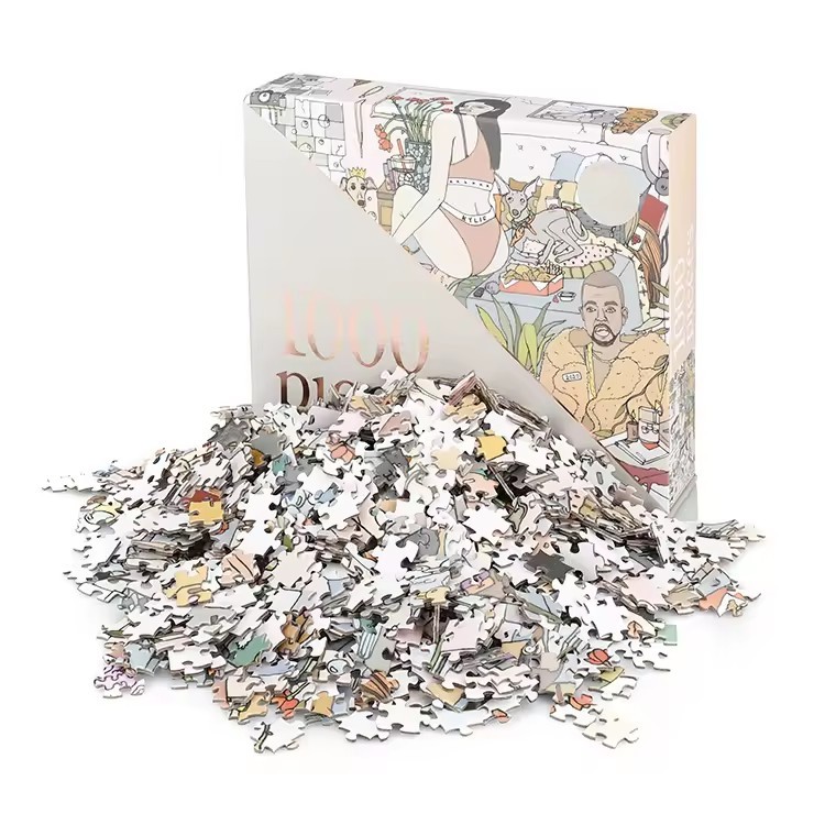 Custom Luxury Packaging 1000 Pieces Jigsaw Puzzle Gift For Adult