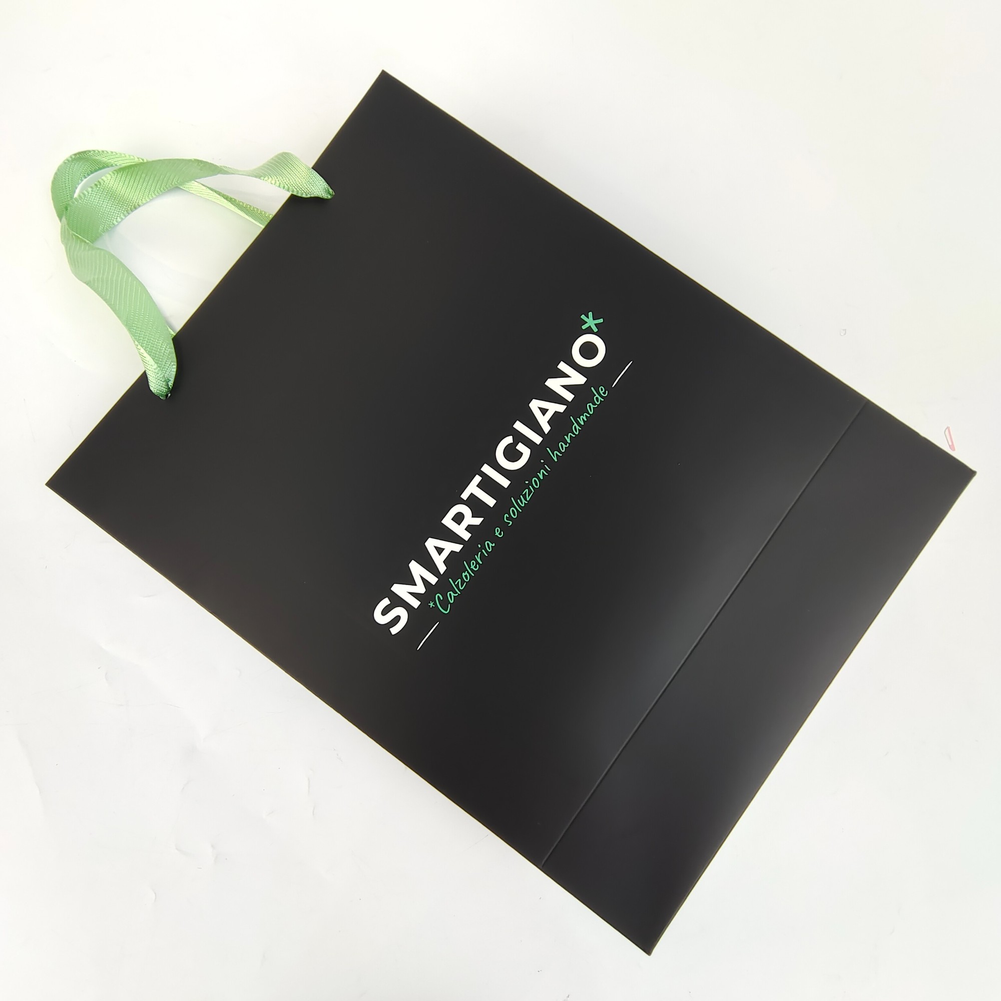 luxury custom logo black k shoe boutique gift shopping paper cardboard packaging bags with handle for birthdays shop