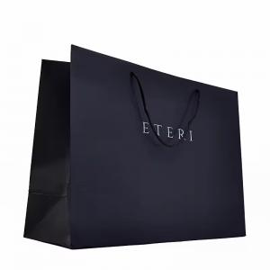 Luxury gift shopping paper bag packing handle colorful Business paper bag with logo portable paper bag