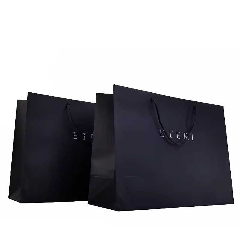 Luxury gift shopping paper bag packing handle colorful Business paper bag with logo portable paper bag