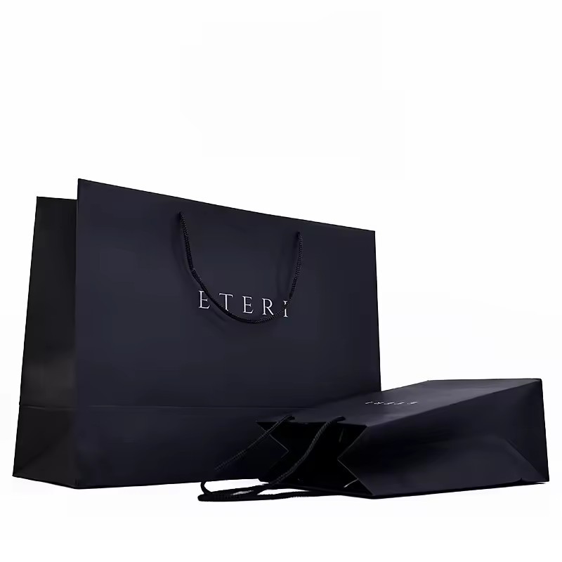 Luxury gift shopping paper bag packing handle colorful Business paper bag with logo portable paper bag