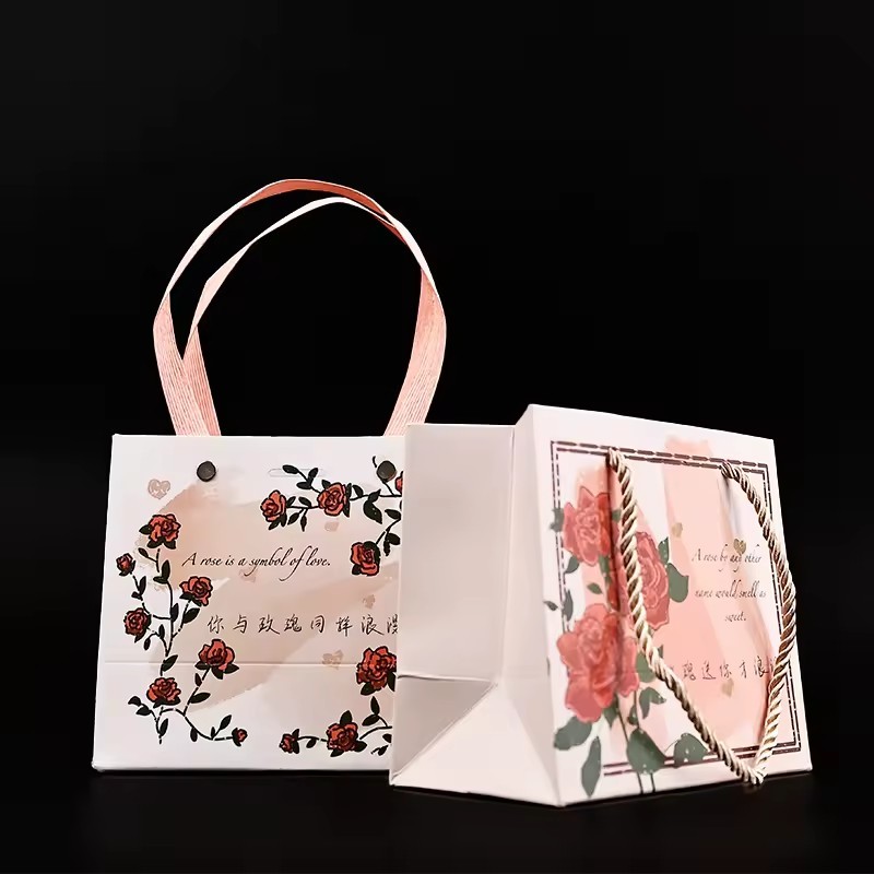 Custom Shopping Gift Paper Bag With Packaging shopping jewelry Paper Bag with Fashion Handle paper bag