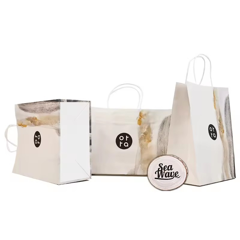 Kraft Paper Shopping Bags Recycled Materials paper bags with your own logo