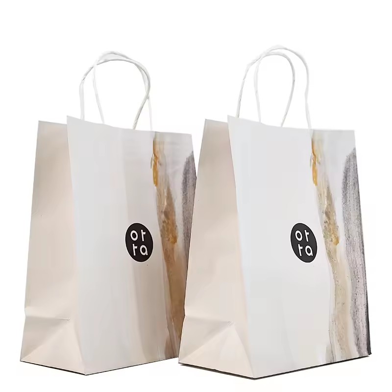 Kraft Paper Shopping Bags Recycled Materials paper bags with your own logo