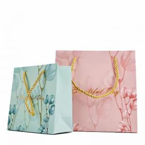 Orange Paper Bag Luxury Gift Bag Clothing Cosmetic Packaging Bag