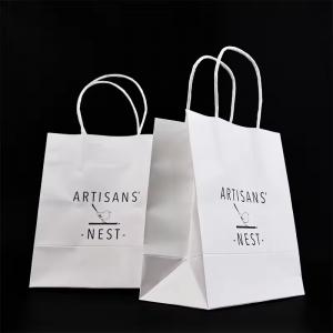 Kraft paper gift packaging bags clothing bags portable shopping paper bags