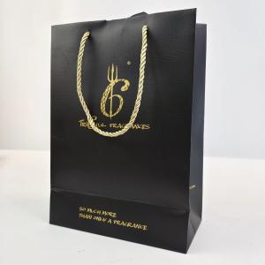 Black Paper Bag With gold stamping logo silver foil Recycled Brown Kraft Paper Bags craft Paper Shopping Bag