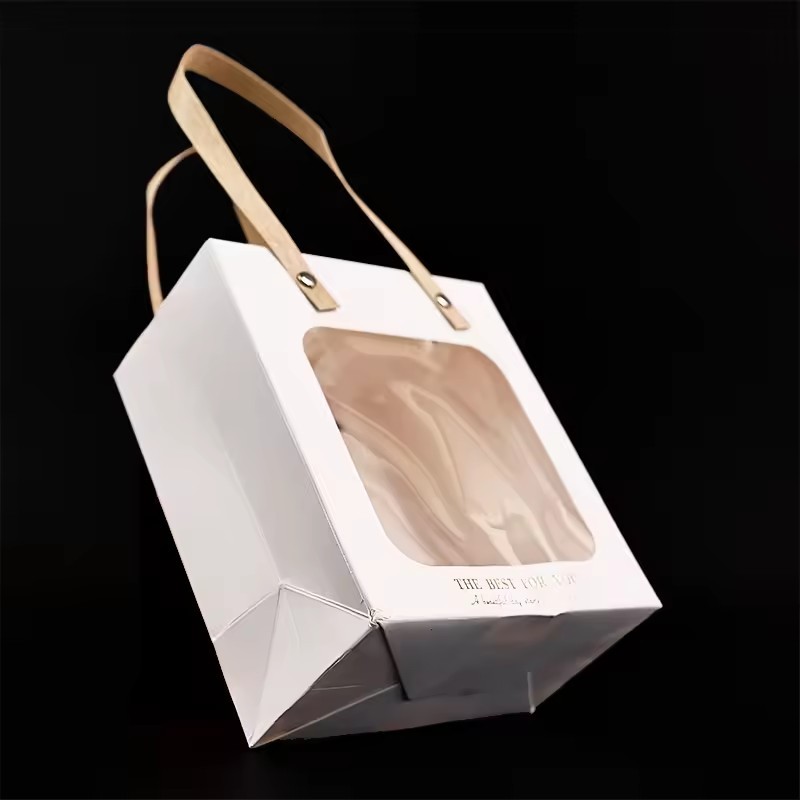 Foldable reusable paper bags takeaway restaurant to go bags with logo