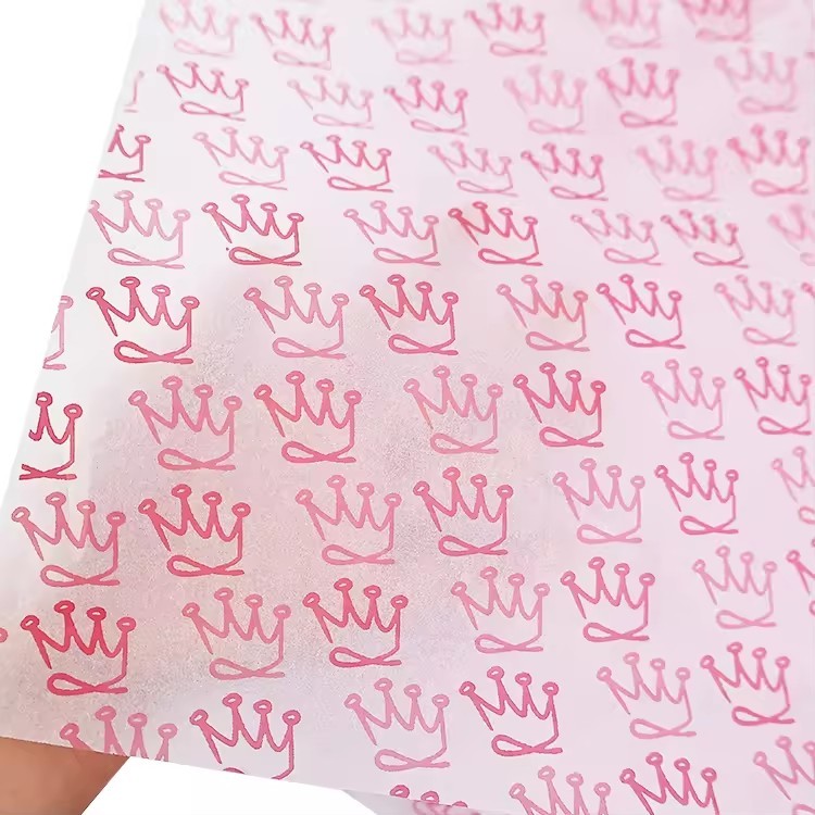 tissue silk wrapping paper with logo for clothes clothing multi colors wrapping paper vintage