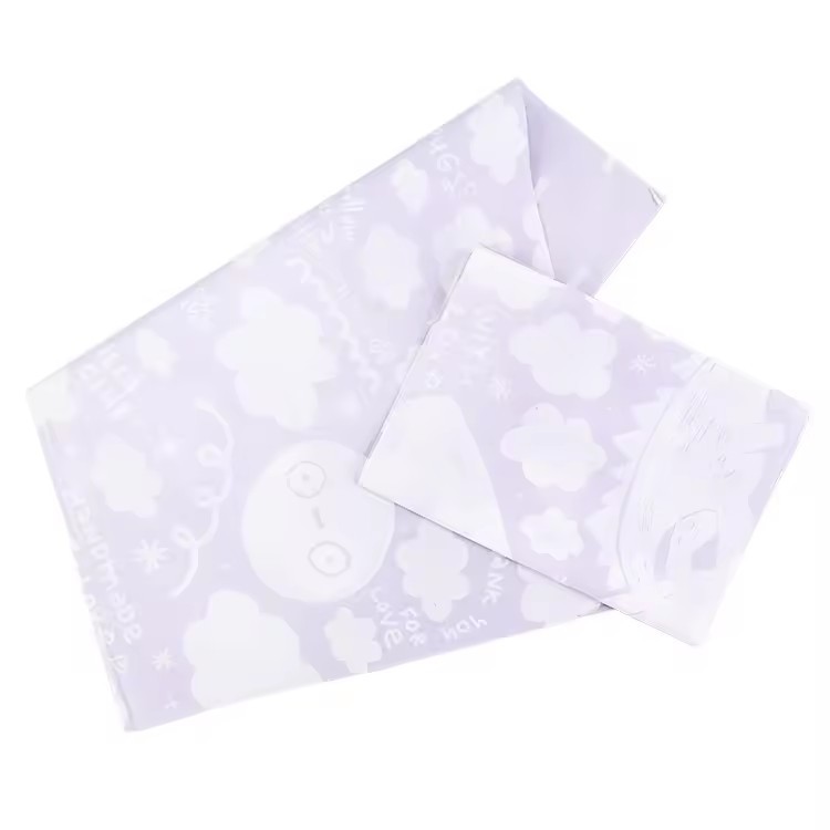 tissue silk wrapping paper with logo for clothes clothing valentines korean wrapping paper