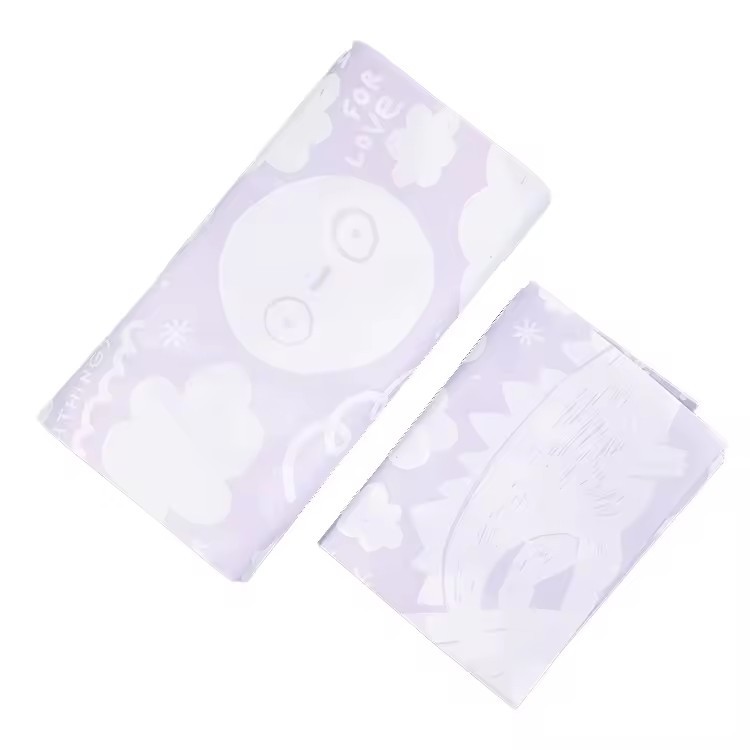 tissue silk wrapping paper with logo for clothes clothing valentines korean wrapping paper