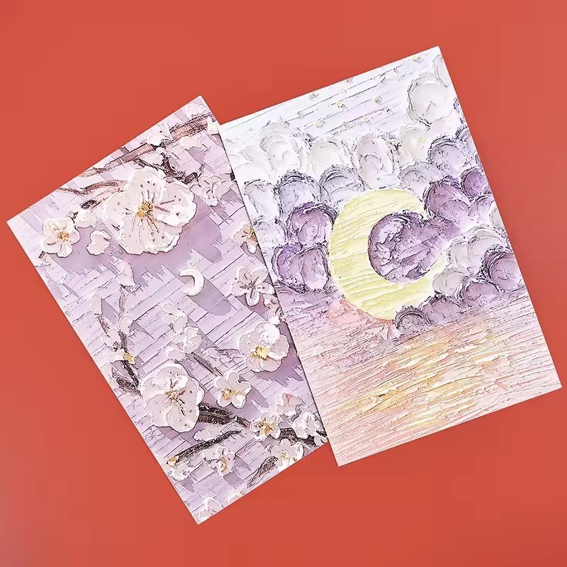 floral postal card Stereo view rose gold foil wedding cards Wholesale Small Business Thank You Cards