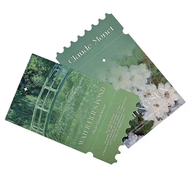 Bookmark card with printing logo For greeting Postcard gift business greeting Paper Cards