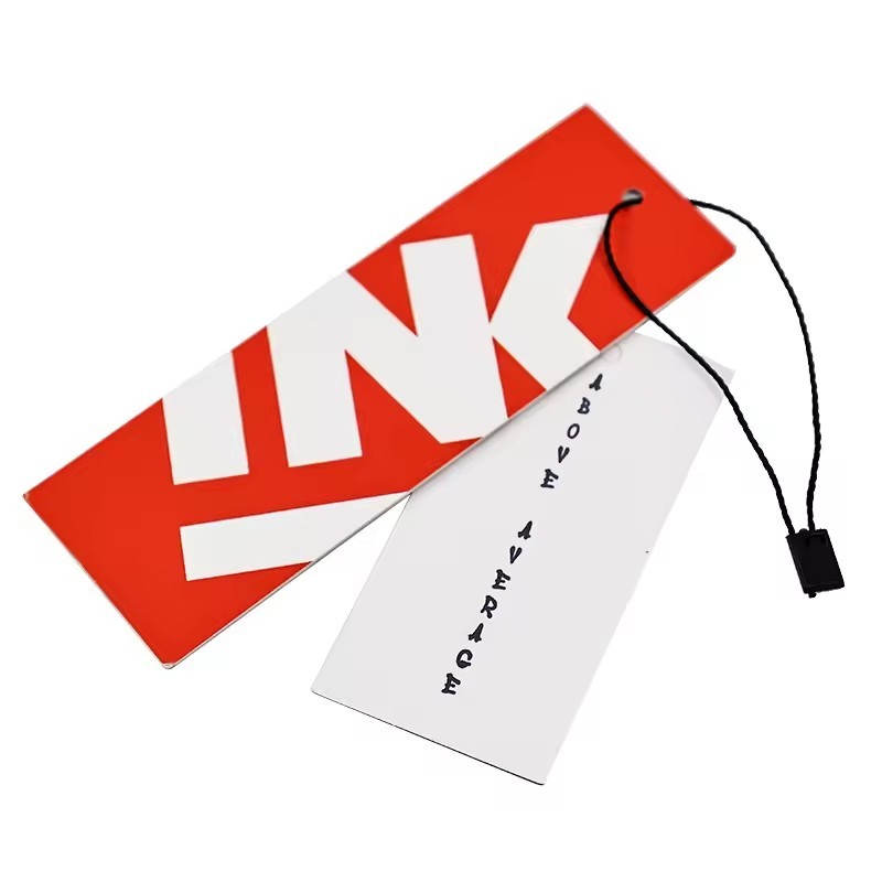 Luxury hang tags brand label with printing logo colorful tags for maker clothing hang tag