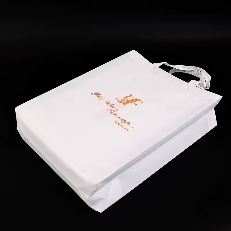 Reusable Eco Supermarket Grocery Non woven Shopping Bags Custom Logo Fabric Bag