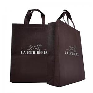 Non-woven tote Bags Fabric Design Handle shopping bag with printing logo Eco Material Non Woven bag