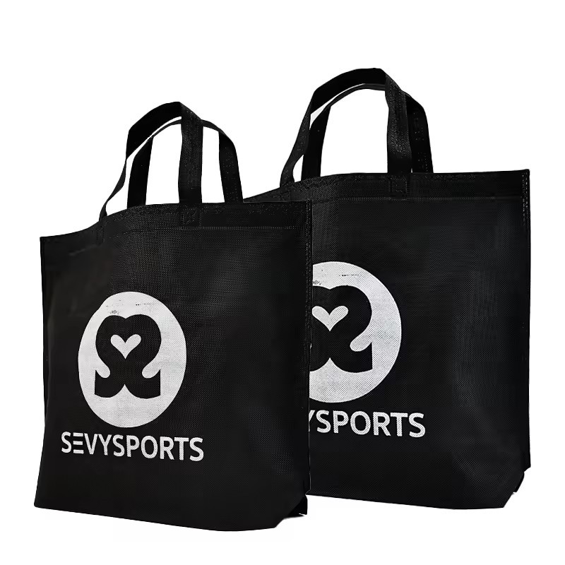 non woven shopping bag with custom printed logo garment bag