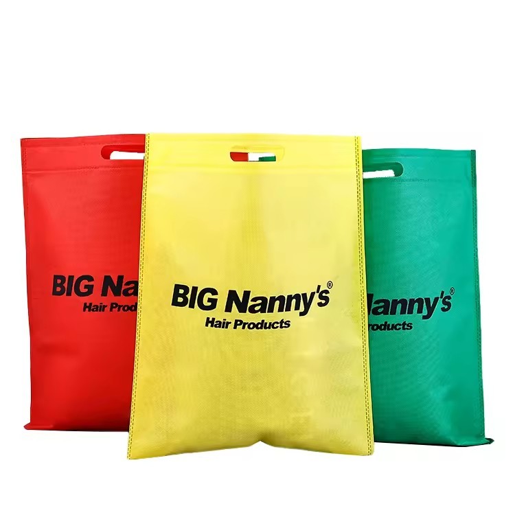 Eco Friendly Reusable Non Woven Bags black non woven bag custom logo for women Shopping Tote Bags