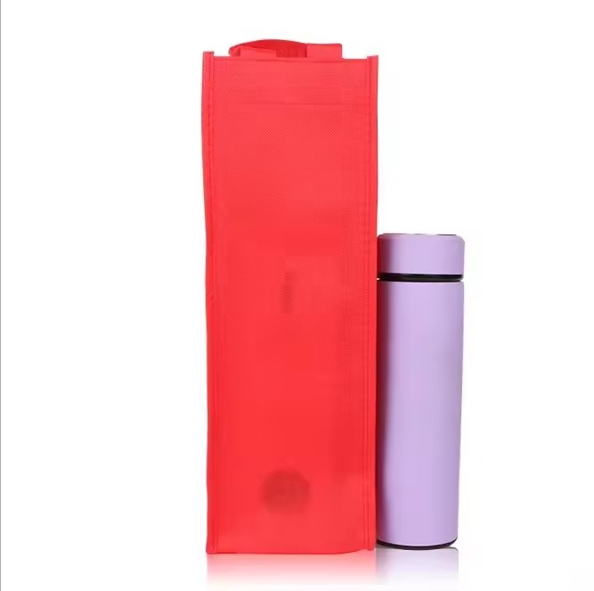 High Quality Fashion Custom Logo Printed non woven bag Packaging Wine Bottle Bags Paper Wine Bag