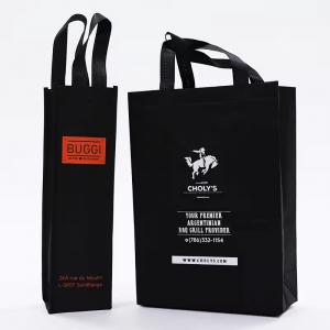 reusable non-woven bag custom logo printed reusable large capacity shopping bags