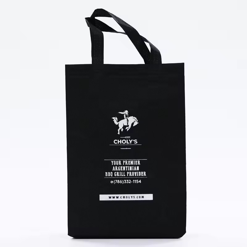 reusable non-woven bag custom logo printed reusable large capacity shopping bags