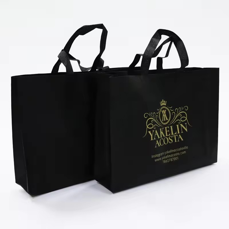 Promotional Logo Printed Non-woven Bag Reusable Grocery Tote Bags Heavy Duty Shopping Pp Non Woven Bag