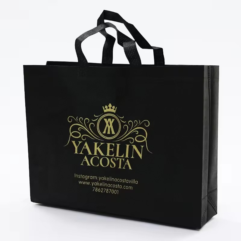 Promotional Logo Printed Non-woven Bag Reusable Grocery Tote Bags Heavy Duty Shopping Pp Non Woven Bag