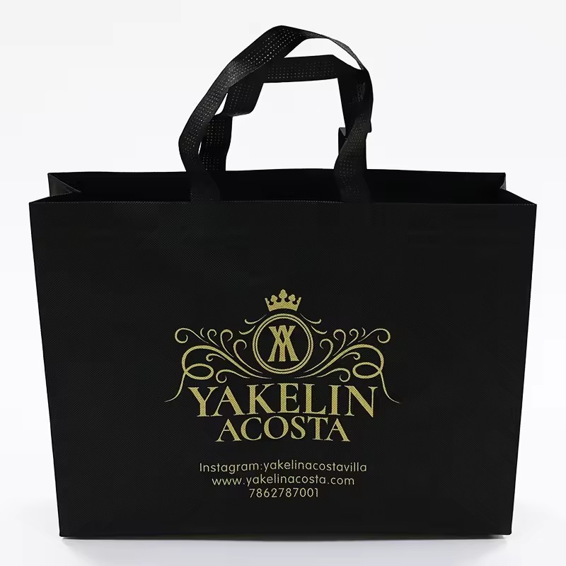 Promotional Logo Printed Non-woven Bag Reusable Grocery Tote Bags Heavy Duty Shopping Pp Non Woven Bag