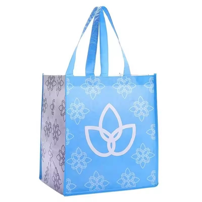 non-woven bag green tote bag cloth shopping advertising bag printed your own LOGO