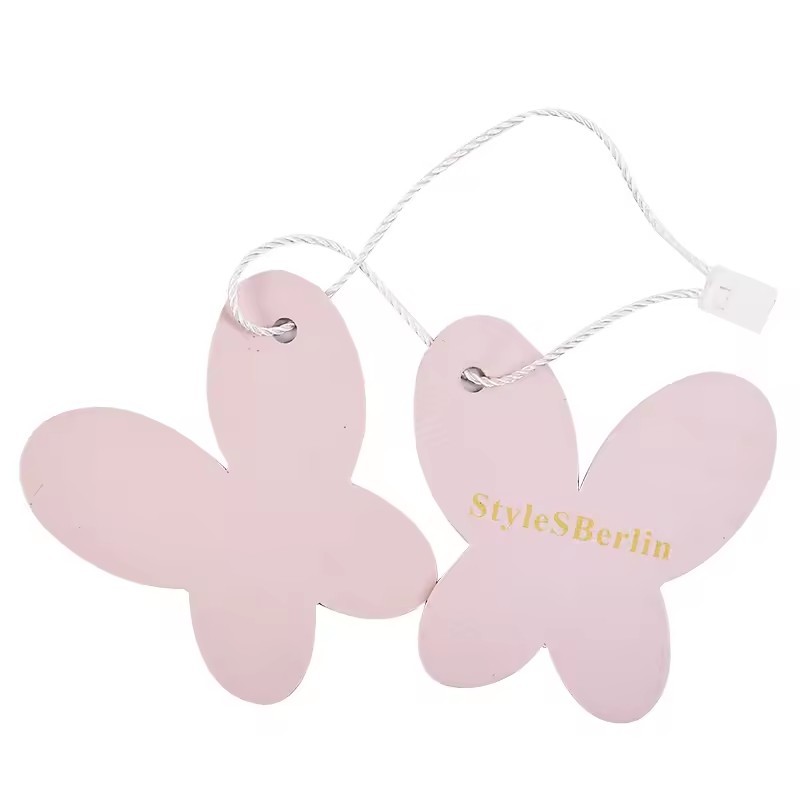 butterfly tags labels for clothing jeans garments online shop packing labels