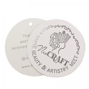 round tags diameter 8cm coated paper swing tags hanging 800gsm thick logo label