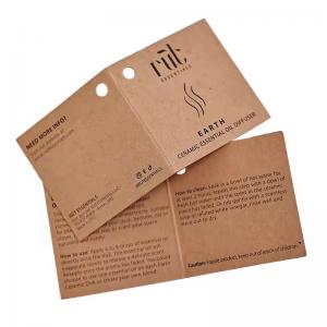 folded craft paper tags Custom clothing label tags