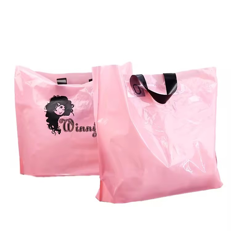 Eco friendly Material Custom Logo size Shopping Clothing Bag with handles tote Printed Portable Packaging Bags for Clothes