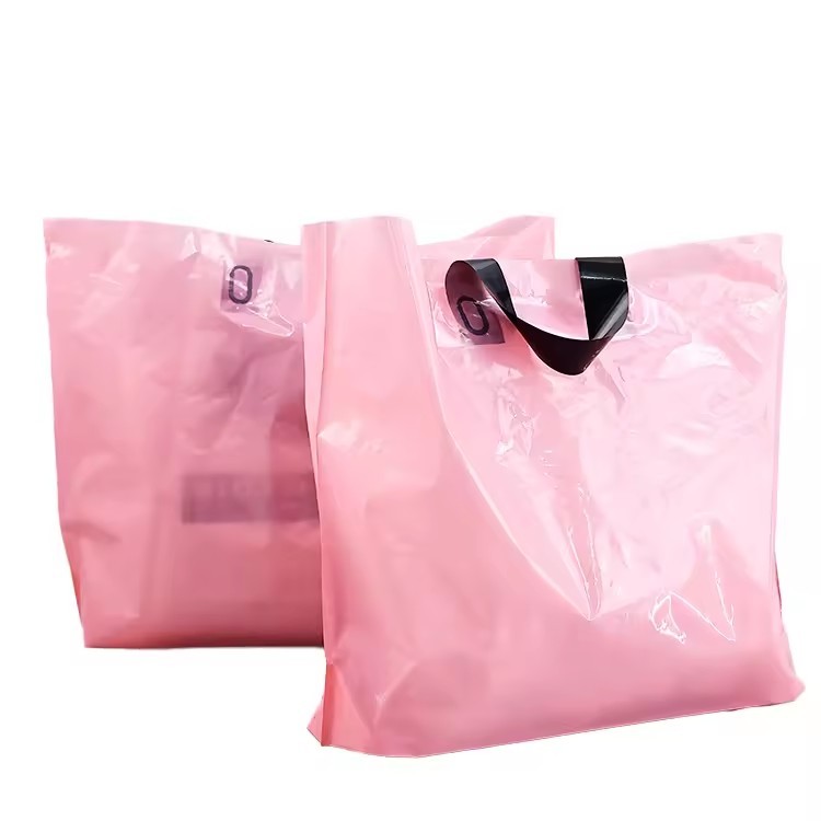 Eco friendly Material Custom Logo size Shopping Clothing Bag with handles tote Printed Portable Packaging Bags for Clothes