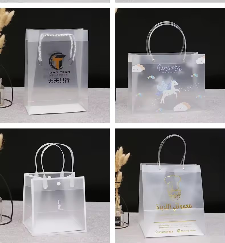 plastic tote bag food packaging bag with you oen logo