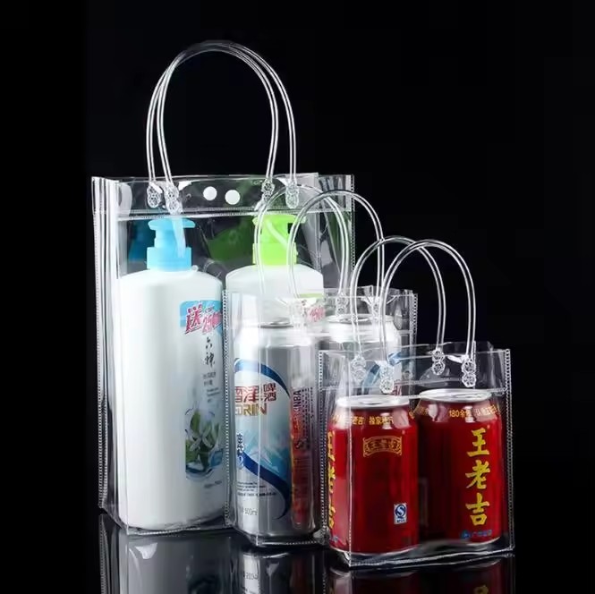 Environmentally New Custom Clear PVC Plastic Transparent Bag/Wine Package Bag