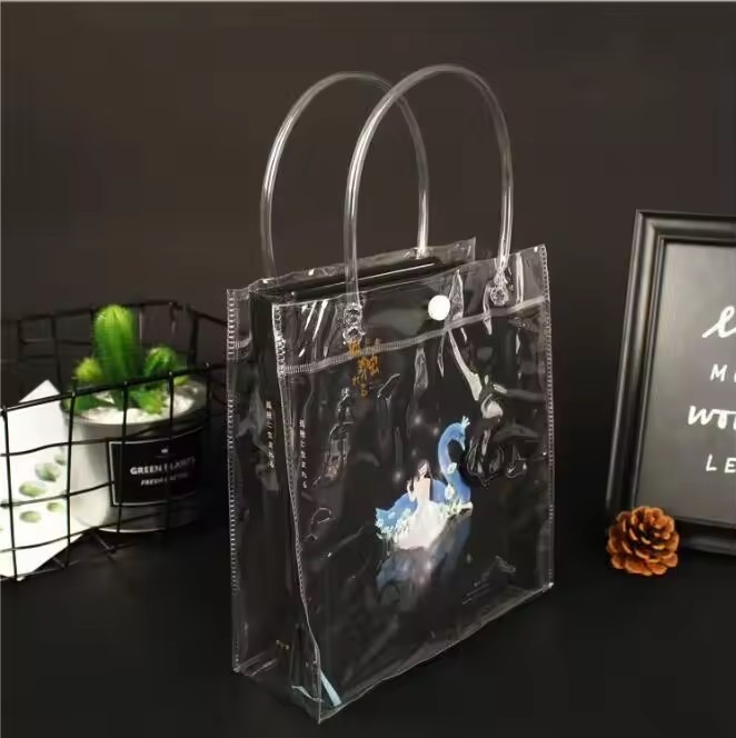 Environmentally New Custom Clear PVC Plastic Transparent Bag/Wine Package Bag