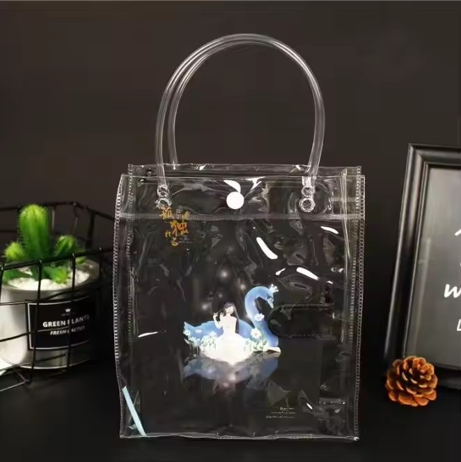 Environmentally New Custom Clear PVC Plastic Transparent Bag/Wine Package Bag